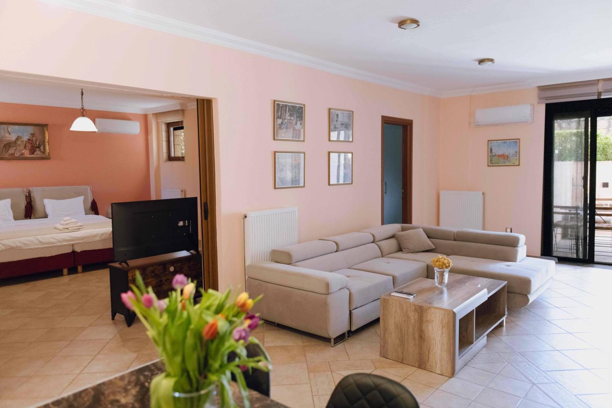 Seaside "Stone & Light Villa Ii" Close To Aegina City Khloi Exterior foto